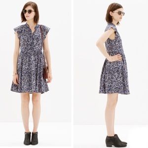 Madewell newsprint floral dress size 4